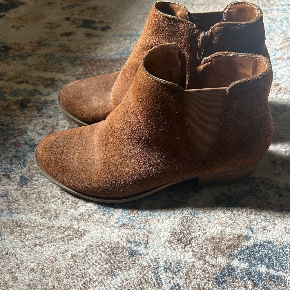Brown Suede Ankle Boots